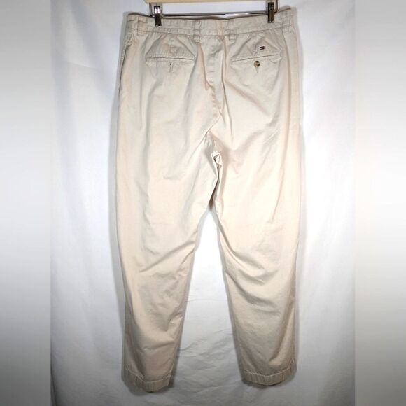 Tommy Hilfiger 100% Cotton Khaki Pants Straight Leg Size 36x32 - Picture 5 of 10